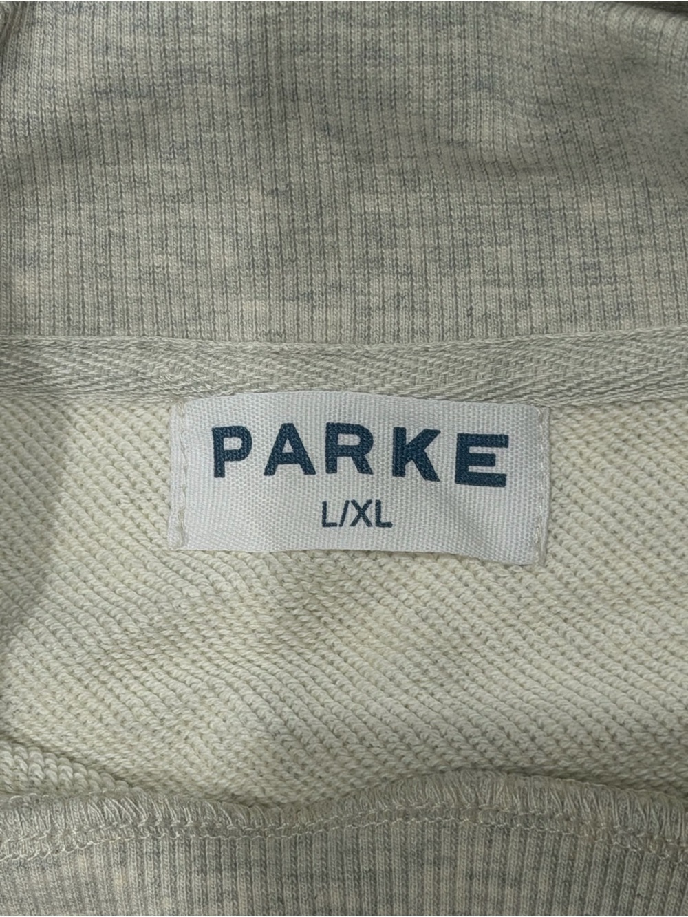 Parke Varsity Mock neck Patch work Size L/XL - Picture 2 of 3